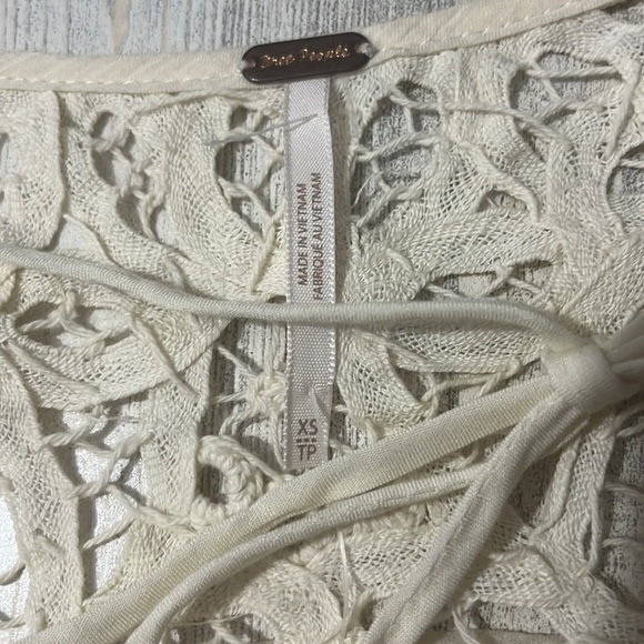 Free People Cream Lace Blouse - Picture 9 of 14